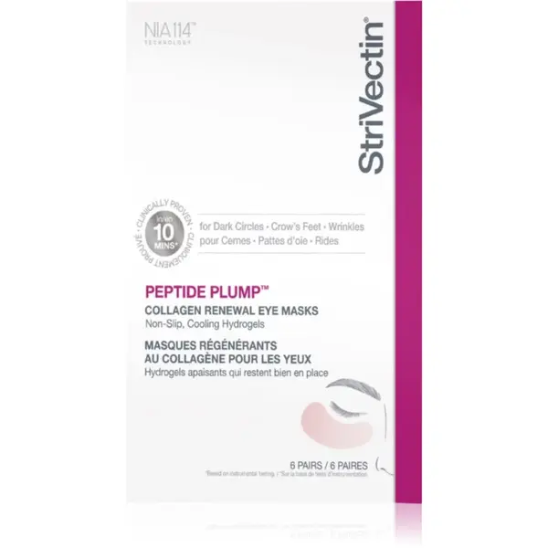 StriVectin StriVectin Peptide Plump™ Collagen Renewal Eye Mask hidrogel maska za predel okoli oči 6 par
