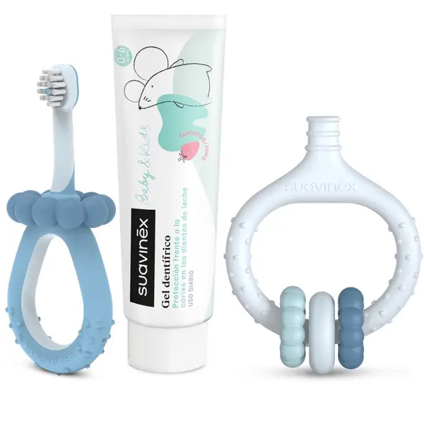 Suavinex Suavinex Baby & Kids My First Dental Care Set darilni set za dojenčke in otroke Blue