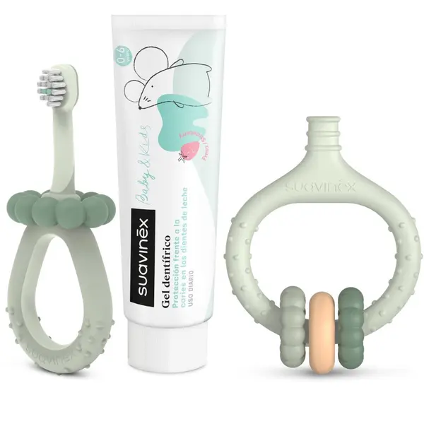 Suavinex Suavinex Baby & Kids My First Dental Care Set darilni set za dojenčke in otroke Green