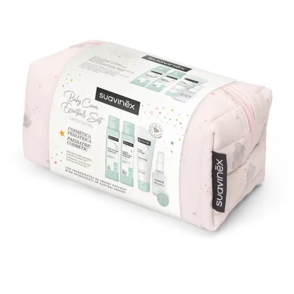 Suavinex Suavinex Baby Care Essentials Set Pink Potovalni set za otroke