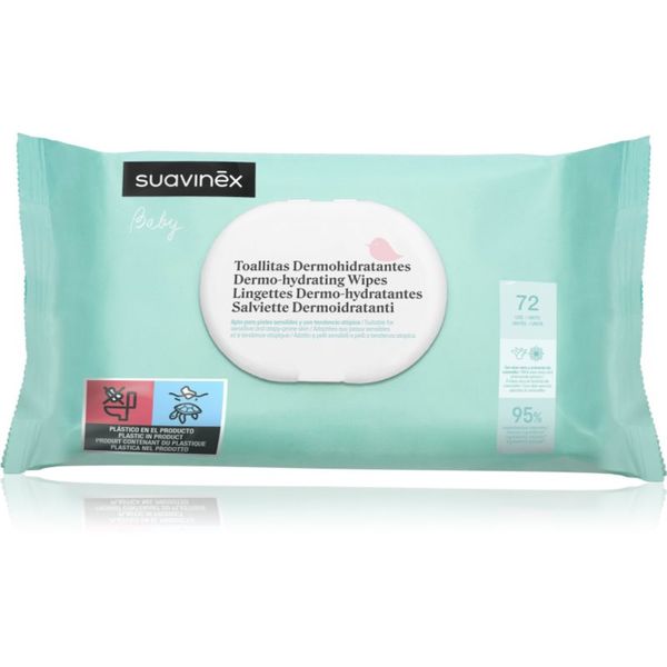 Suavinex Suavinex Baby Dermo-hydrating Wipes vlažni robčki za obraz in telo 72 kos