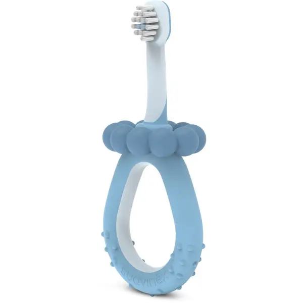 Suavinex Suavinex Baby Training Toothbrush zobna ščetka za otroke 0-2 y Blue 1 kos