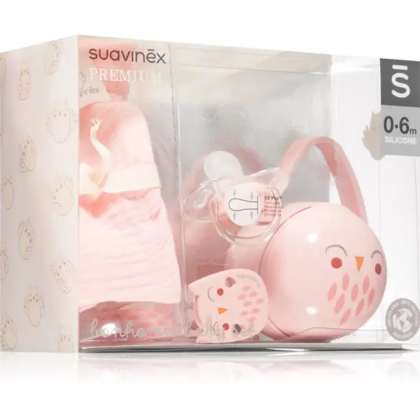 Suavinex Suavinex Bonhomia Gift Set Pink darilni set za otroke od rojstva