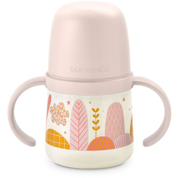 Suavinex Suavinex Dreams First steklenička za otroke z ročaji Pink 6 m+ 150 ml