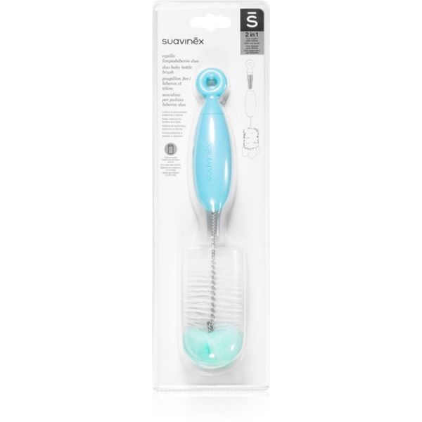 Suavinex Suavinex Duo Baby Bottle Brush krtača za čiščenje Turquoise 1 kos