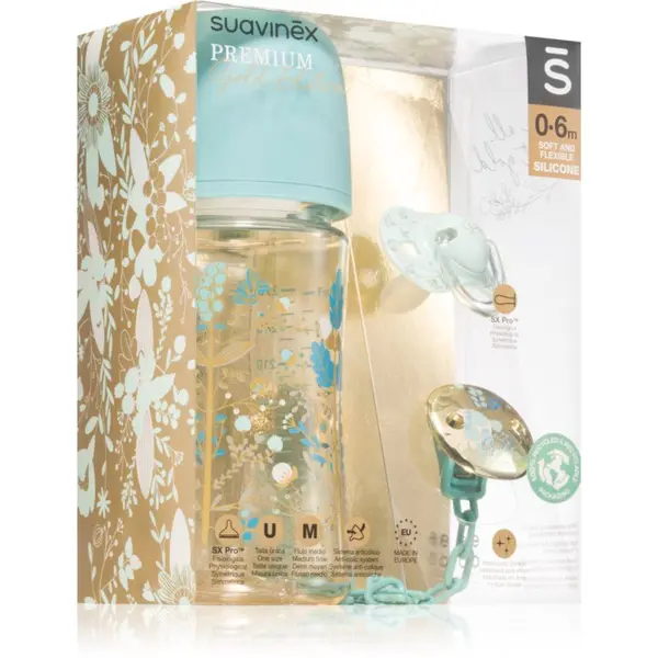 Suavinex Suavinex Gold Premium Gift Set Blue darilni set za dojenčke