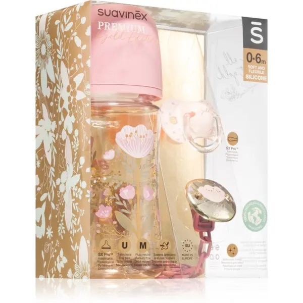 Suavinex Suavinex Gold Premium Gift Set Pink darilni set za dojenčke