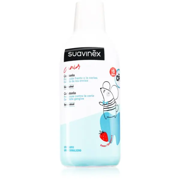 Suavinex Suavinex Junior 6 y+ ustna voda za otroke okus Strawberry 500 ml