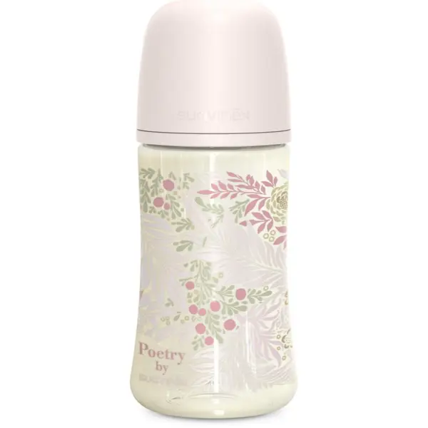 Suavinex Suavinex Poetry SX Pro Physiological M steklenička za dojenčke 3 m+ Medium Flow - Pink 270 ml