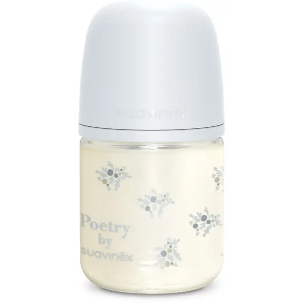 Suavinex Suavinex Poetry SX Pro Physiological S steklenička za dojenčke 0 m+ Slow Flow - Blue 120 ml