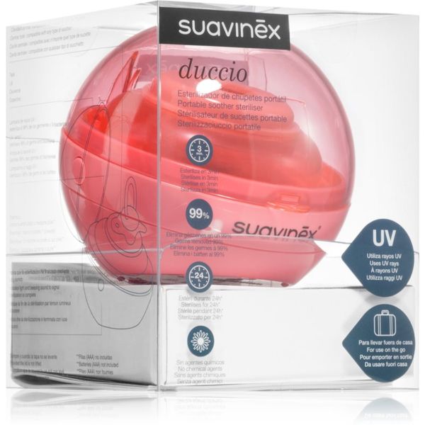 Suavinex Suavinex Portable Soother Steriliser UV-sterilizator Pink 1 kos