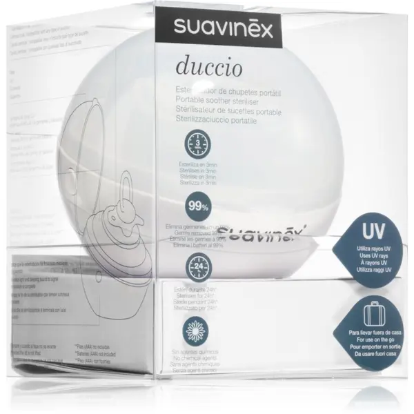 Suavinex Suavinex Portable Soother Steriliser UV-sterilizator White 1 kos