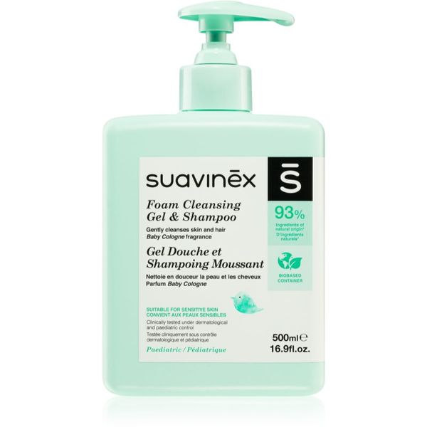 Suavinex Suavinex Syndet Foaming Gel-Shampoo penast šampon za otroke od rojstva Baby Cologne 500 ml