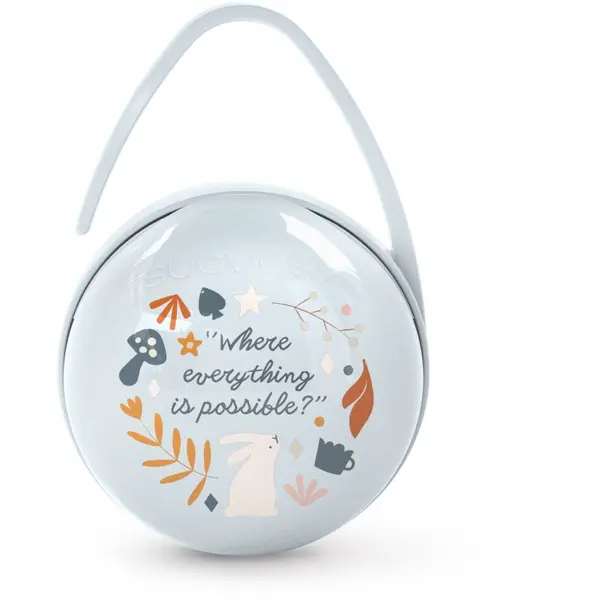 Suavinex Suavinex Wonderland Duo Soother Case škatlica za dudo Light Blue 1 kos