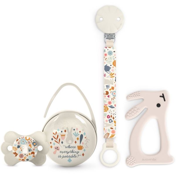 Suavinex Suavinex Wonderland Gift Set 0-6 m Cream darilni set za dojenčke