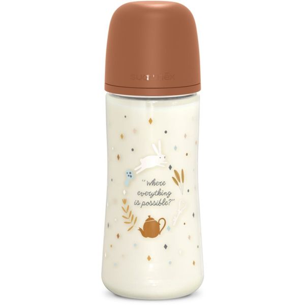 Suavinex Suavinex Wonderland SX Pro Physiological Anti-Colic steklenička za dojenčke L Dense Flow 6 m+ Brown 360 ml