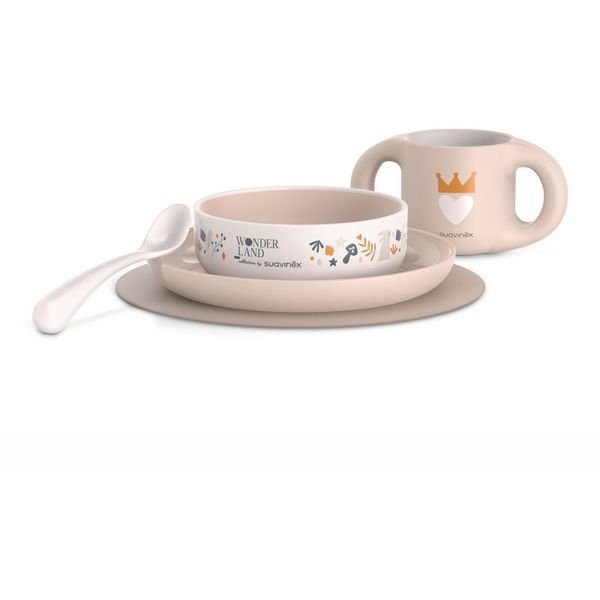 Suavinex Suavinex Wonderland Toddler Feeding Set Pink jedilni set 6 m+