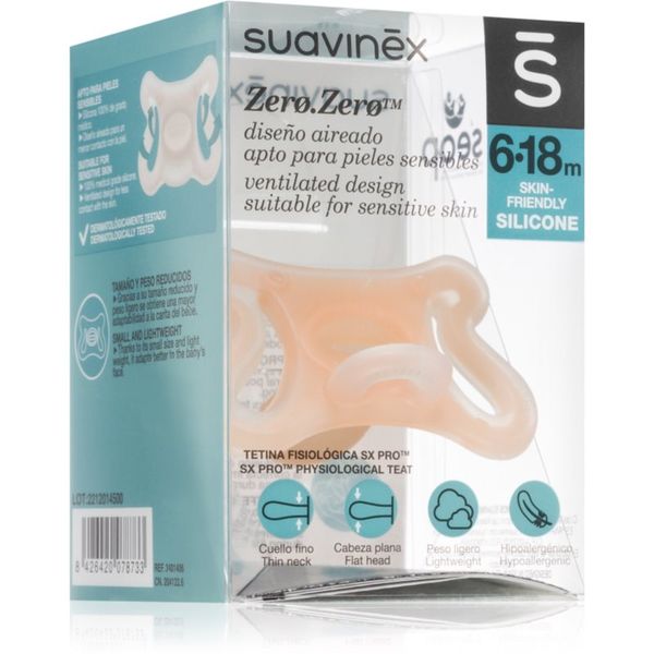 Suavinex Suavinex Zero Zero Physiological Teat duda 6-18 m 1 kos