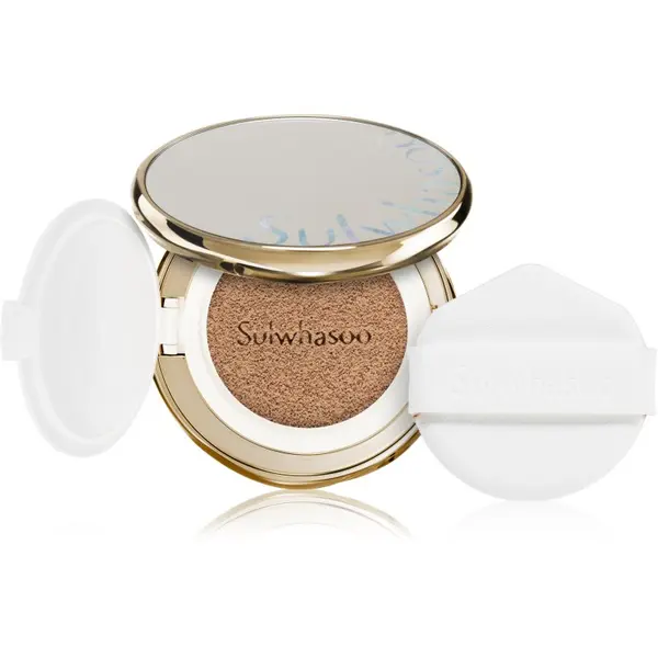 Sulwhasoo Sulwhasoo Perfecting Cushion dolgoobstojni tekoči puder v gobici SPF 50+ + nadomestno polnilo odtenek 23N1 Sand 2x15 g