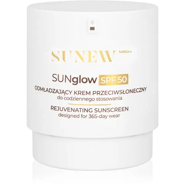 SUNEWMED+ SUNEWMED+ SUNglow Anti-Aging Face Sunscreen SPF 50 krema za sončenje s pomlajevalnim učinkom SPF 50 50 ml