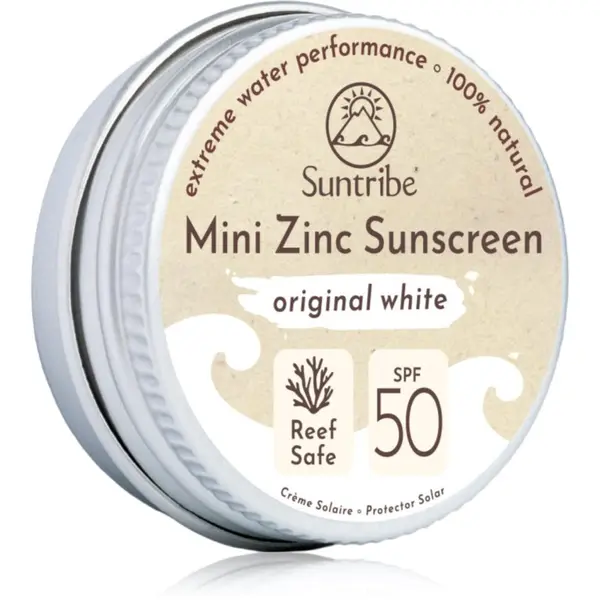 Suntribe Suntribe Mini Zinc Sunscreen mineralna zaščitna krema za obraz in telo SPF 50 Original White 15 g