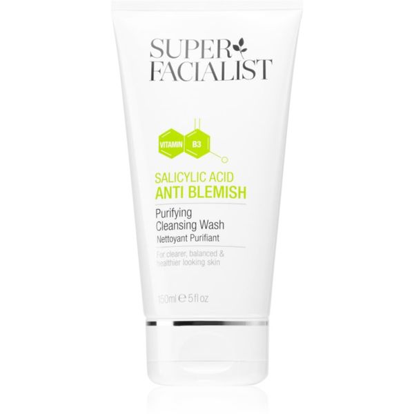 Super Facialist Super Facialist Salicylic Acid Anti Blemish čistilni gel za odstranjevanje ličil za problematično in mastno kožo 150 ml