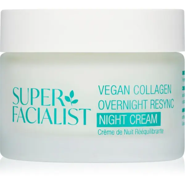 Super Facialist Super Facialist Vegan Collagen gladilna nočna krema s kolagenom 50 ml