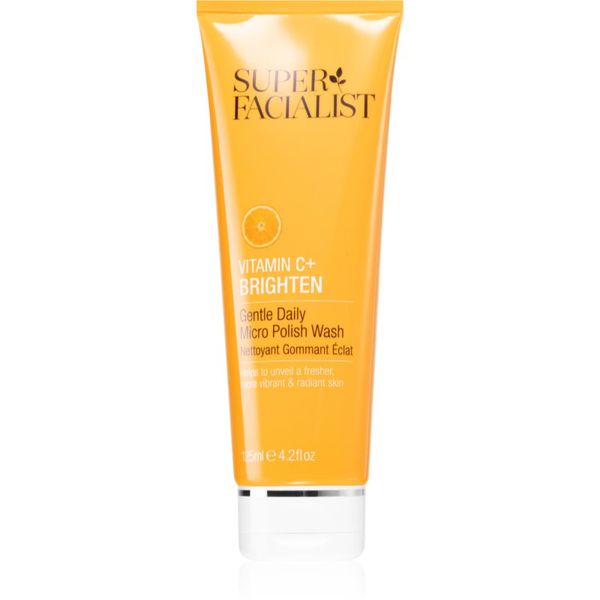 Super Facialist Super Facialist Vitamin C+ Brighten posvetlitveni piling za obraz, vrat in dekolte 125 ml
