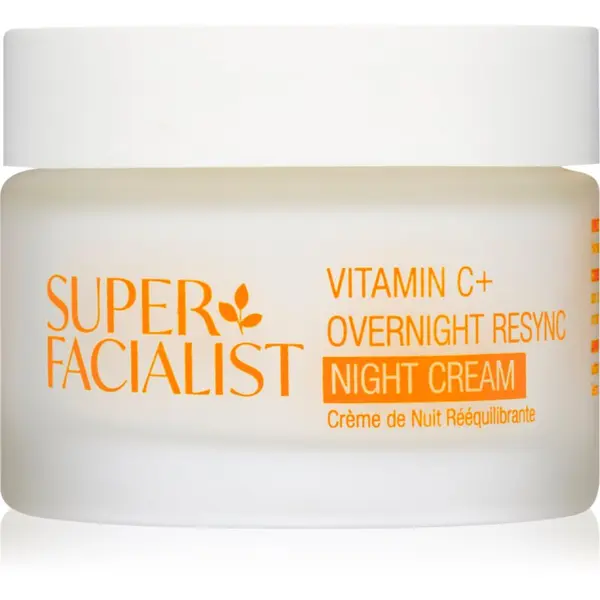 Super Facialist Super Facialist Vitamin C+ Overnight Resync posvetlitvena nočna krema z vitaminom C 50 ml
