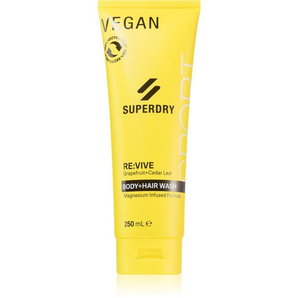 Superdry Superdry RE:vive gel za prhanje za telo in lase za moške 250 ml