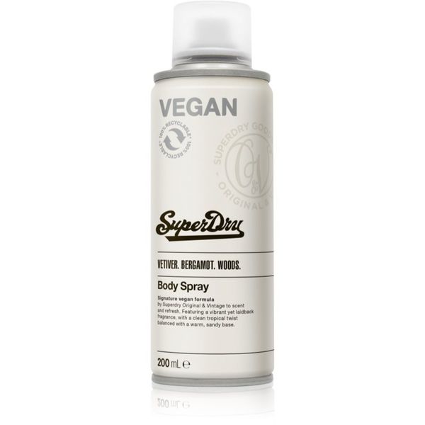 Superdry Superdry Vetiver. Bergamot. Woods. pršilo za telo za moške 200 ml