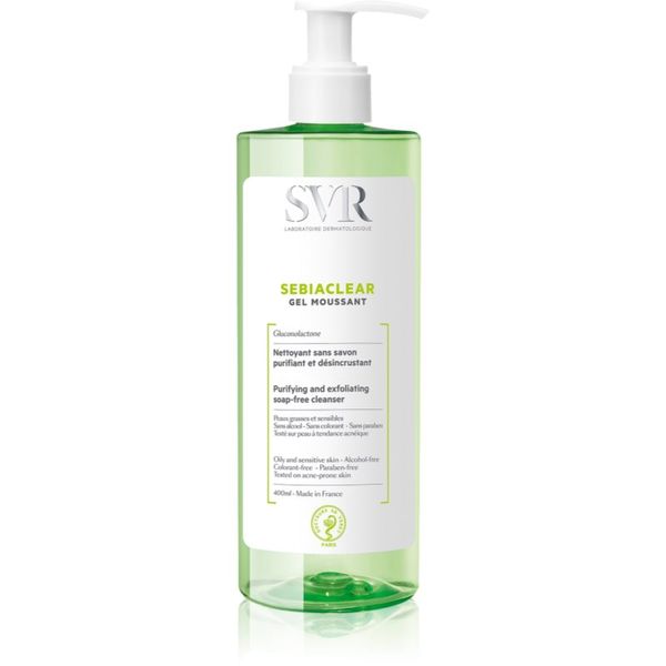 SVR SVR Sebiaclear Gel Moussant čistilni penasti gel za mastno in problematično kožo 400 ml