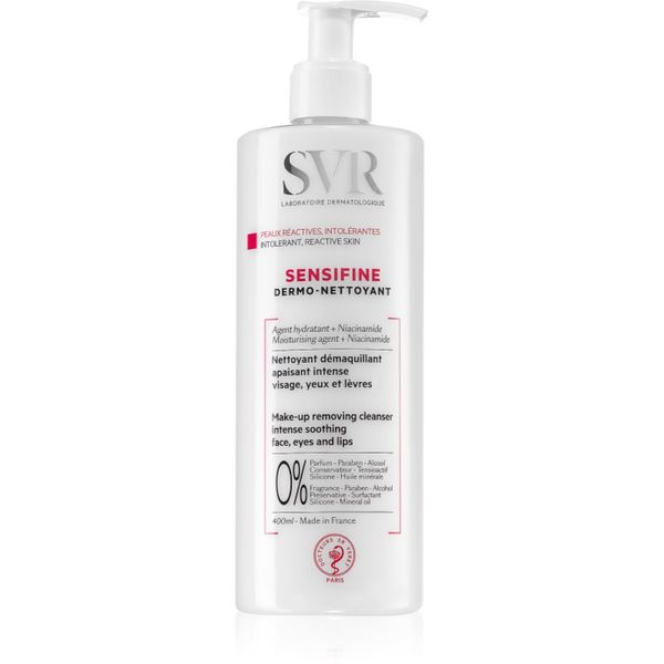 SVR SVR Sensifine pomirjevalno mleko za odstranjevanje ličil za netolerantno kožo 400 ml