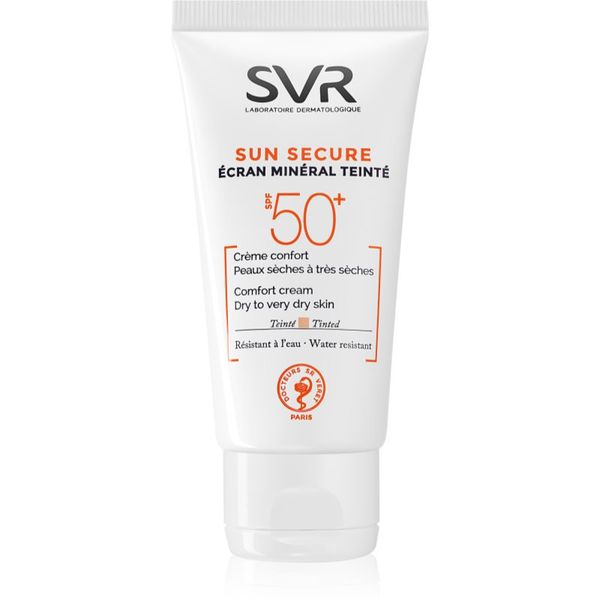 SVR SVR Sun Secure mineralna tonirana krema za suho do zelo suho kožo SPF 50+ 50 ml