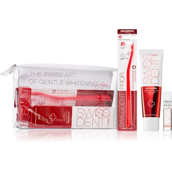 Swissdent Swissdent Extreme Promo Kit set zobne nege za nežno beljenje zob in zaščito zobne sklenine