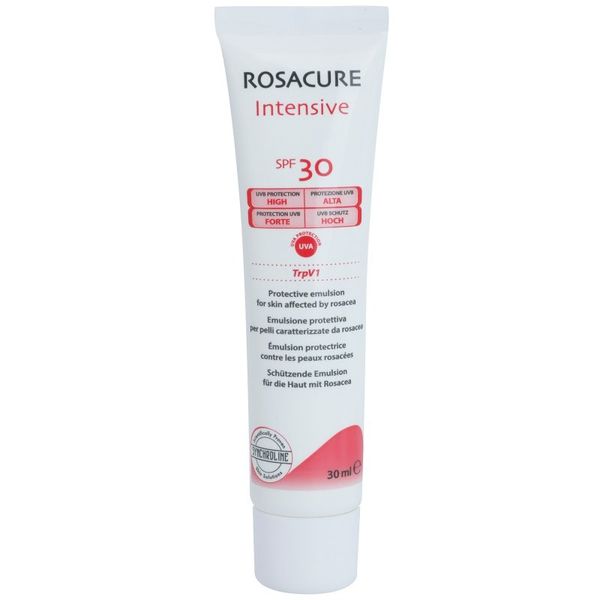 Synchroline Synchroline Rosacure Intensive zaščitna emulzija za občutljivo kožo nagnjeno k rdečici SPF 30 30 ml