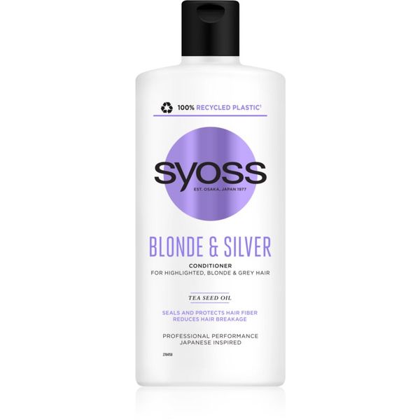 Syoss Syoss Blonde & Silver balzam za blond in sive lase 440 ml