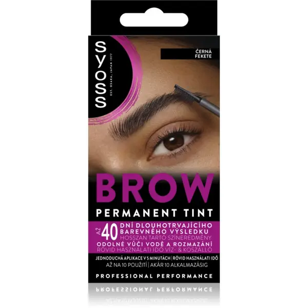 Syoss Syoss Brow Tint barva za obrvi odtenek Black 10 ml