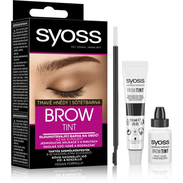 Syoss Syoss Brow Tint barva za obrvi odtenek Dark Brown