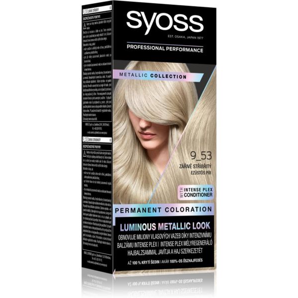 Syoss Syoss Color Metallic Collection permanentna barva za lase odtenek 9-53 Silver Blush 1 kos