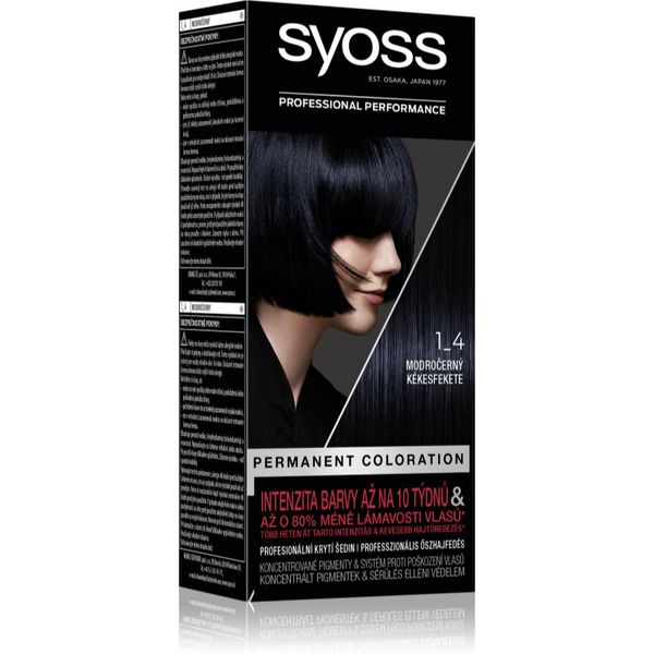 Syoss Syoss Color permanentna barva za lase odtenek 1-4 Blue Black