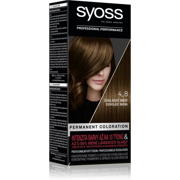 Syoss Syoss Color permanentna barva za lase odtenek 4-8 Chocolate Brown