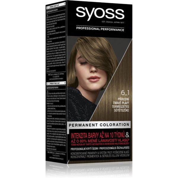 Syoss Syoss Color permanentna barva za lase odtenek 6_1 Natural Dark Blond 1 kos