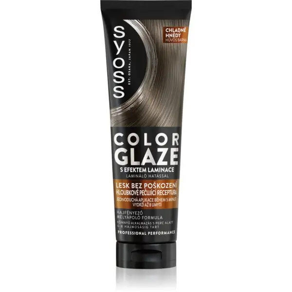 Syoss Syoss Intense Glaze Color tonirana barva za lase za sijaj odtenek Cool Brown 130 ml