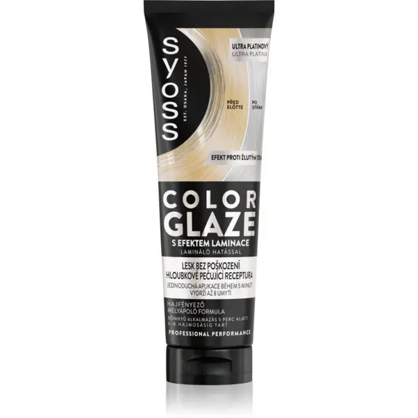 Syoss Syoss Intense Glaze Color tonirana barva za lase za sijaj odtenek Ultra Platinum 130 ml