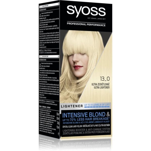 Syoss Syoss Intensive Blond odstranjevalec barve za posvetlitev las odtenek 13-0 Ultra Lightener