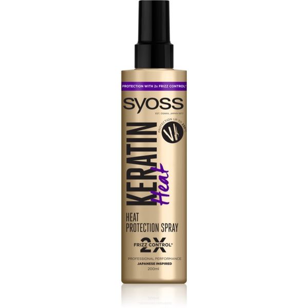 Syoss Syoss Keratin zaščitno pršilo za toplotno oblikovanje las 200 ml