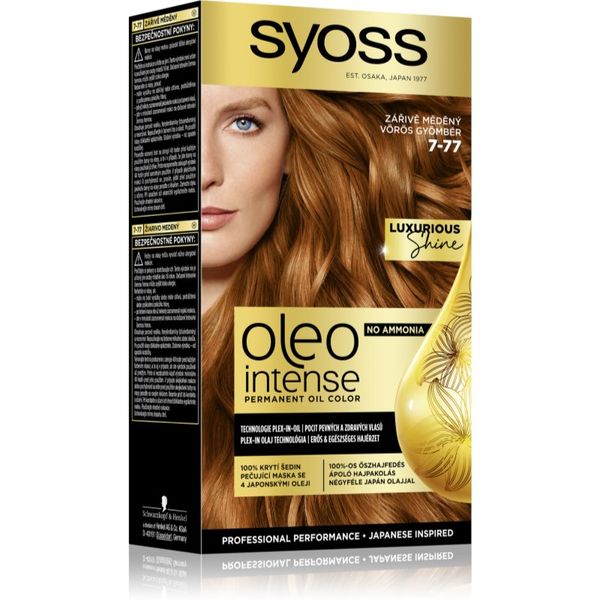 Syoss Syoss Oleo Intense permanentna barva za lase z oljem odtenek 7-77 Red Ginger 1 kos