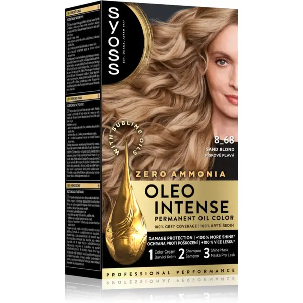 Syoss Syoss Oleo Intense permanentna barva za lase z oljem odtenek 8-68 Pale Sand 1 kos