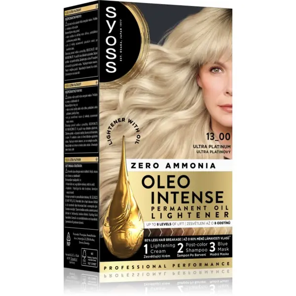 Syoss Syoss Oleo Intense permanentna barva za lase za posvetlitev las odtenek 13-00 Ultra Platinum 50 ml
